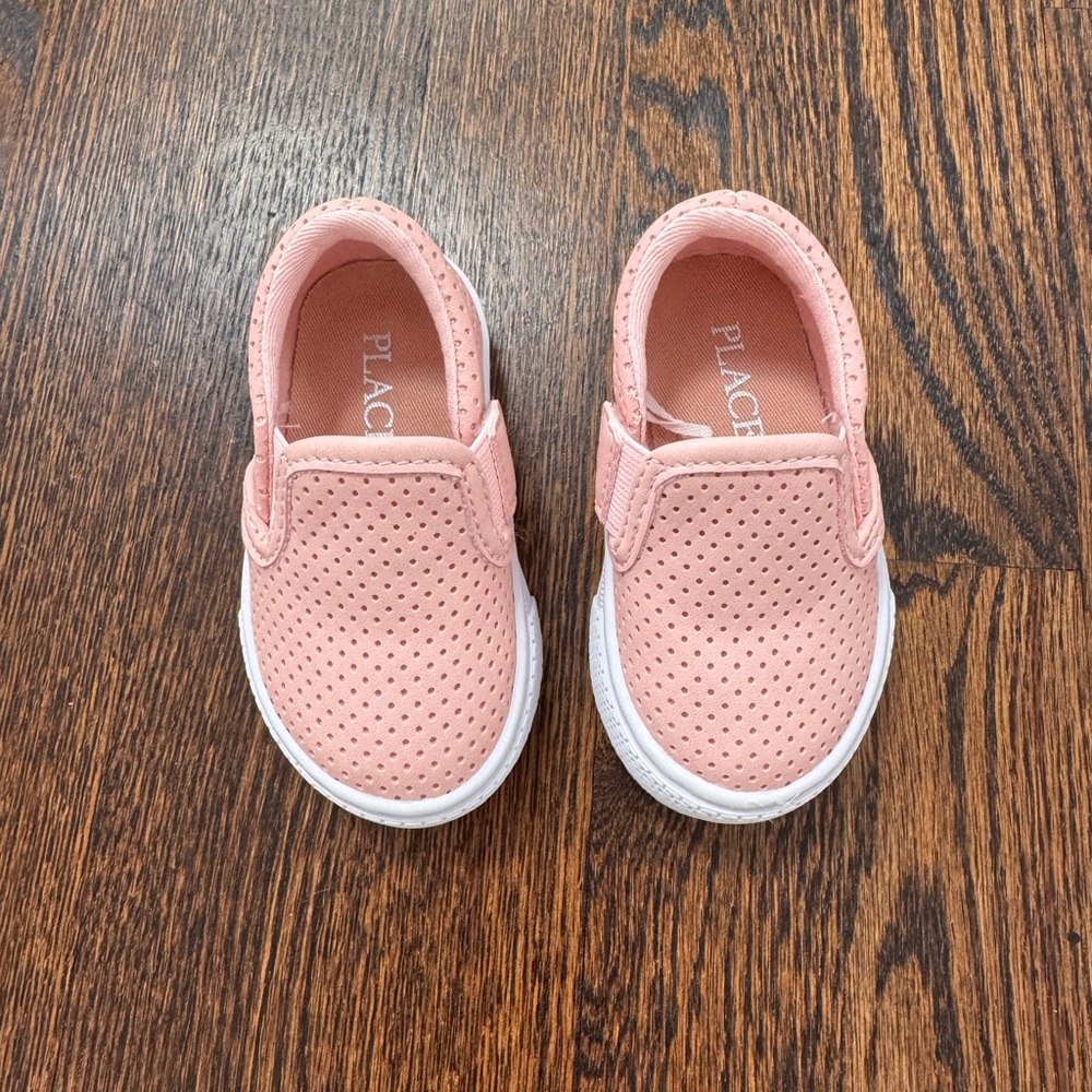 The Children’s Place Toddler Girls Perforated Slip On Sneakers - Pink Size 4